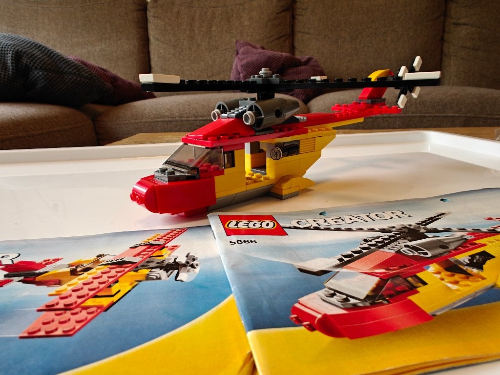 Lego set 5866 -  LEGO Creator Reddingsheli - 149 steentjes, Lego, Ophalen of Verzenden, Zo goed als nieuw, Compleet
