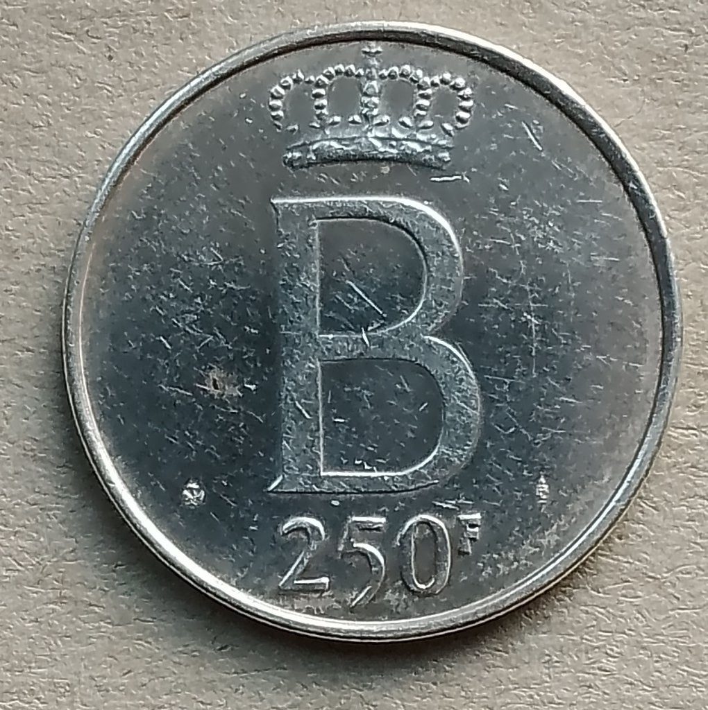 België, 250 francs 1976 Frans., Ophalen of Verzenden, België, Losse munt, Zilver