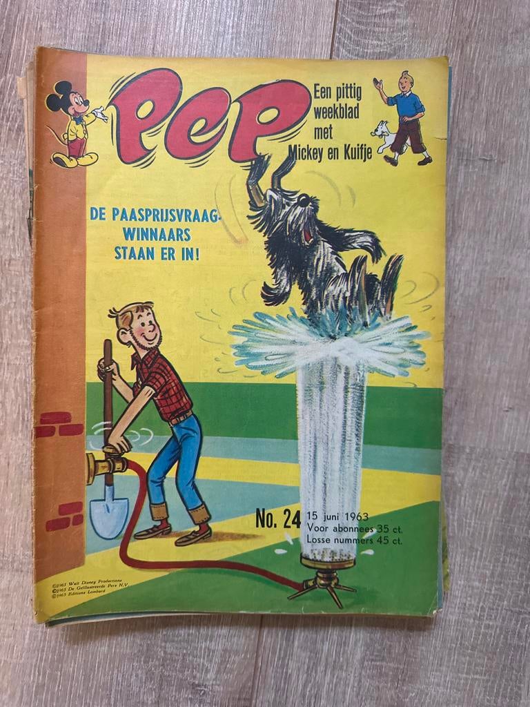 Pep stripboek uit 1963 - Nummer 24, Eén stripboek, Ophalen of Verzenden, Gelezen