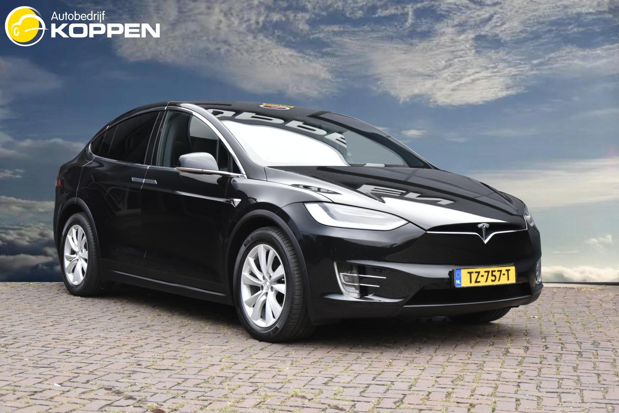 Tesla Model X 100D 7-pers. SOH 88,4 %, Auto's, Gebruikt, 100 kWh, 7 stoelen, Zwart