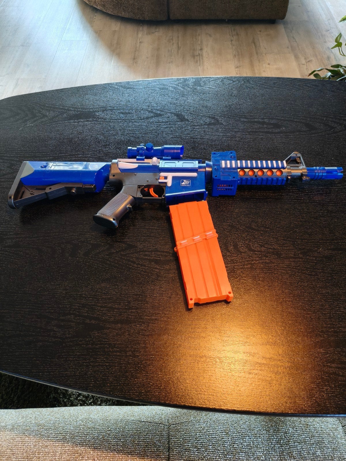blaze storm automatic soft bullet rifle/ nerf gun, Verzenden, Zo goed als nieuw