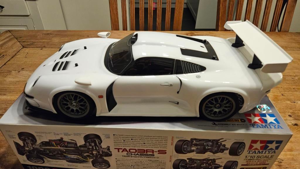 Tamiya Porsche 911 GT1 Street, Ophalen of Verzenden, Groter dan 1:32, Auto, Tamiya