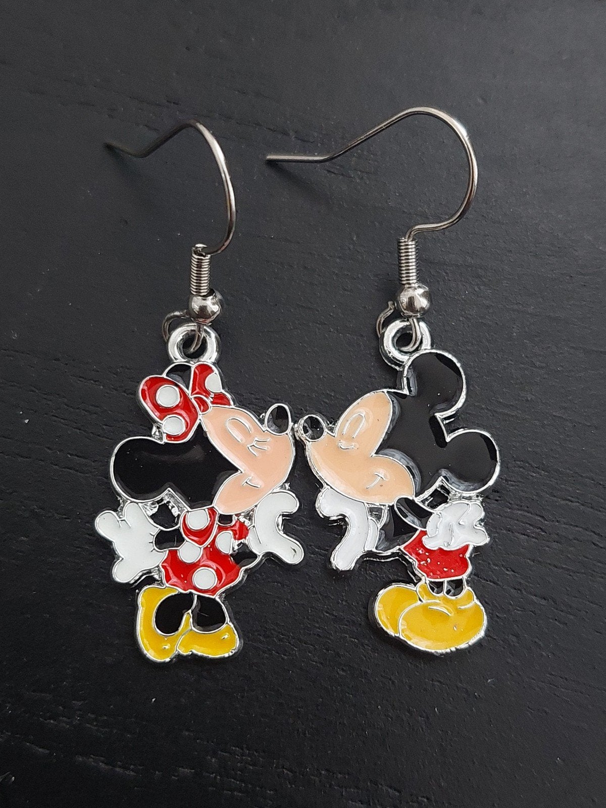 oorbellen Minnie en Mickey Mouse, Ophalen of Verzenden, Nieuw, Overige materialen, Hangers