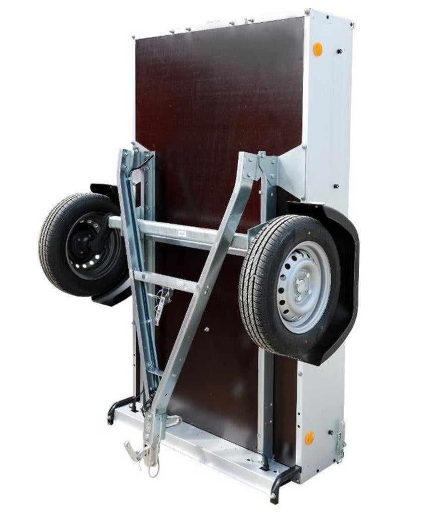 Compacte aanhangwagen, kantelbaar, ruimtebesparend, Ophalen of Verzenden, Gebruikt