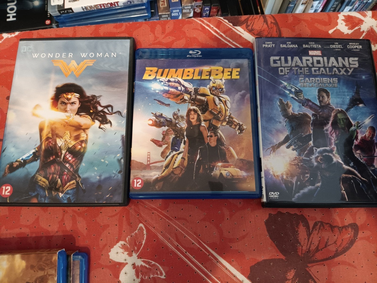 Wonder Woman, Bumblebee Guardians of the Galaxy DVD/Blu-ray, Nederlands, Ophalen of Verzenden, Vanaf 12 jaar, Inclusief doosje