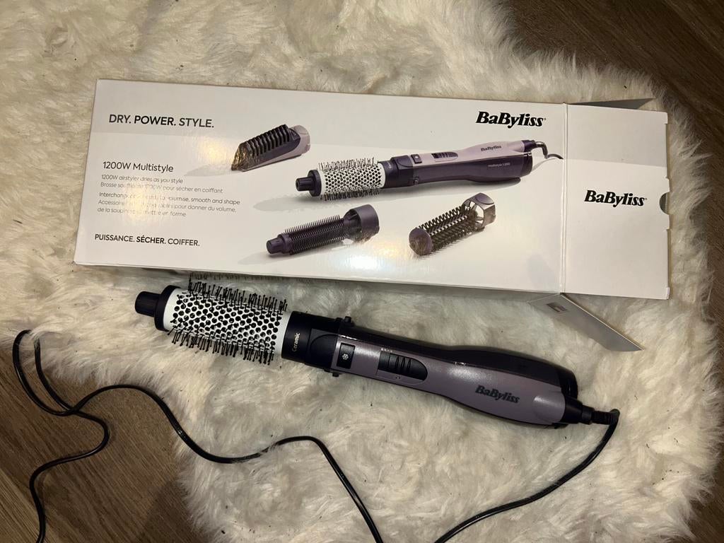 BaByliss Multistyle 1200W Föhnborstel - 4 in 1 tool, Ophalen of Verzenden, Zo goed als nieuw, Föhn of Haardroger