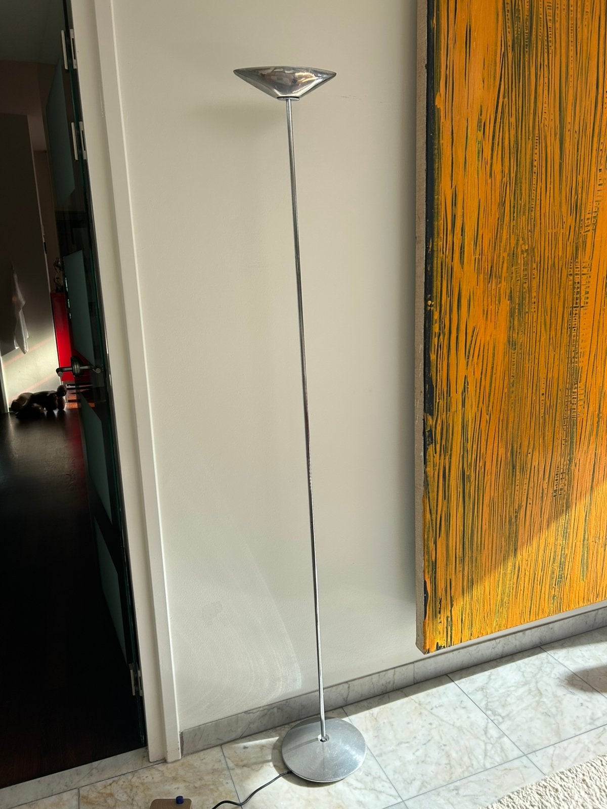 Blux regina vloerlamp 183 cm hoog, Huis en Inrichting, Ophalen, Gebruikt, Tijdloos  sober, Metaal