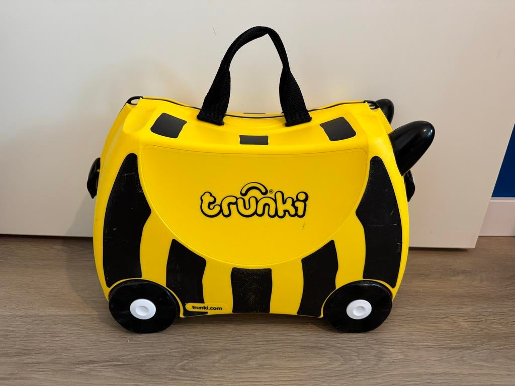 Trunki kinderkoffer - Gele Bij, Sieraden, Tassen en Uiterlijk, Koffers, Gebruikt, Hard kunststof, Minder dan 50 cm, Minder dan 35 cm