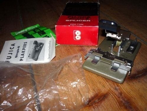 8mm film Fujica Splicer Single 8 + instructies boekje, Ophalen of Verzenden, 8mm film