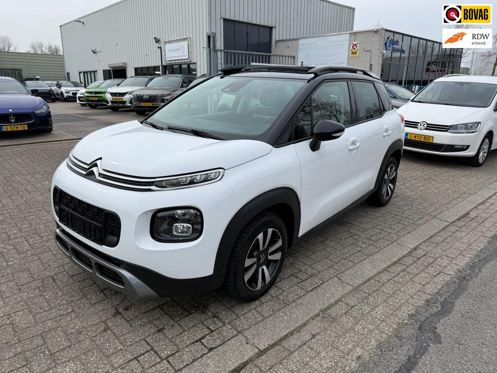 Citroen C3 Aircross 1.2 PureTech S&S Feel Automaat, Panodak,, Gebruikt, 1199 cc, Wit, Origineel Nederlands