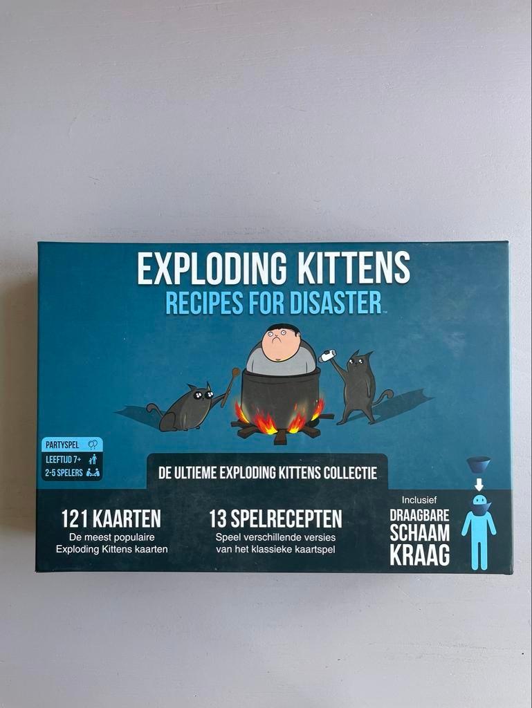 Exploding Kittens: Recipes for Disaster (1x gespeeld), Hobby en Vrije tijd, Gezelschapsspellen | Kaartspellen, Vijf spelers of meer