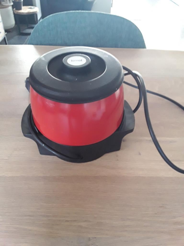 Elektrische fonduepan - Ismet - Rood/Zwart, Ophalen of Verzenden, Elektrisch, Fonduepan