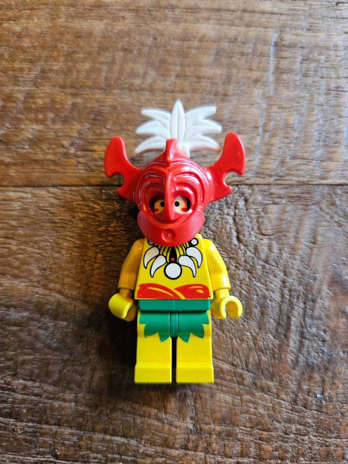 LEGO Minifiguur Koning Kahuka met rood masker (pi068G), Kinderen en Baby's, Speelgoed | Duplo en Lego, Gebruikt, Lego, Minifiguur