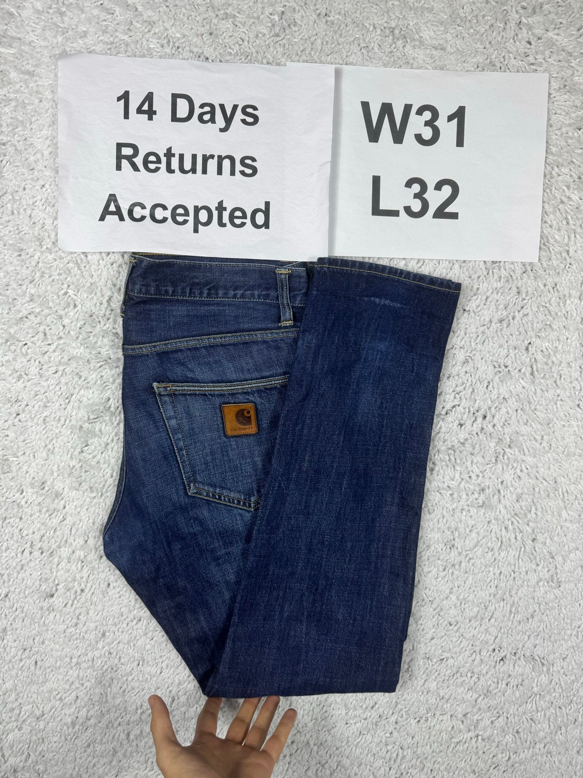 Carhartt Klondike Pant Jeans Slim Fit Blauw W31 L32 3164, Kleding | Heren, Blauw, W32 (confectie 46) of kleiner, Ophalen of Verzenden