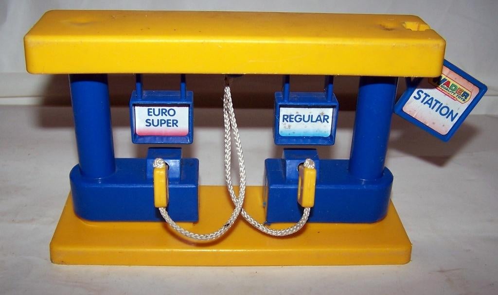 Vintage miniatuur benzinepomp. Izgs., Ophalen of Verzenden, Zo goed als nieuw