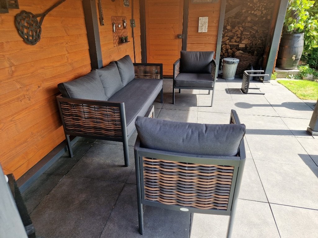 Loungeset salten, Ophalen, 5 zitplaatsen, Aluminium, Zo goed als nieuw