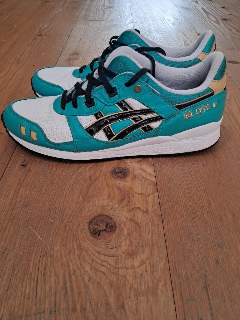 Asics Gel-Lyte 3 'OG Baltic Jewel' Maat 44.5, Overige kleuren, Ophalen of Verzenden, Sneakers of Gympen, Gedragen