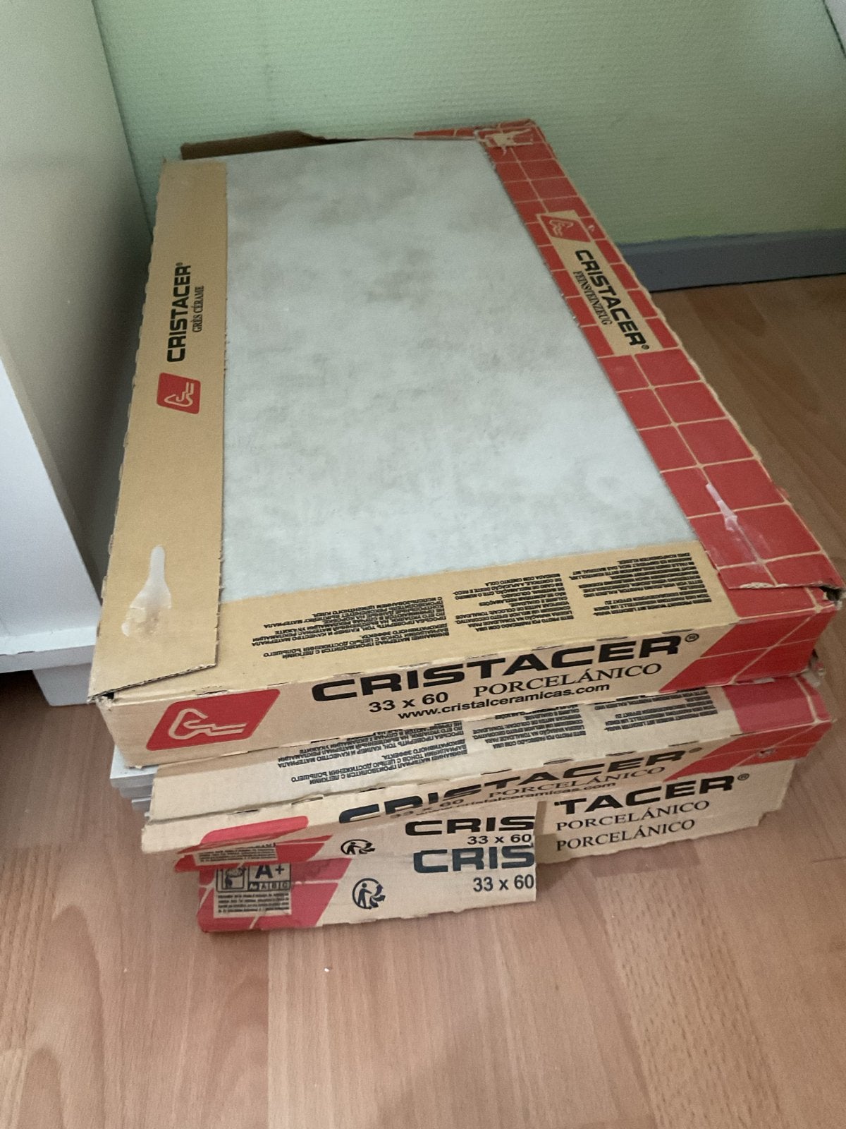 4 m2 CRISTACER Porcelanico Vloertegels 33x60 cm - Nieuw, Ophalen, 40 tot 60 cm, Keramiek, Nieuw