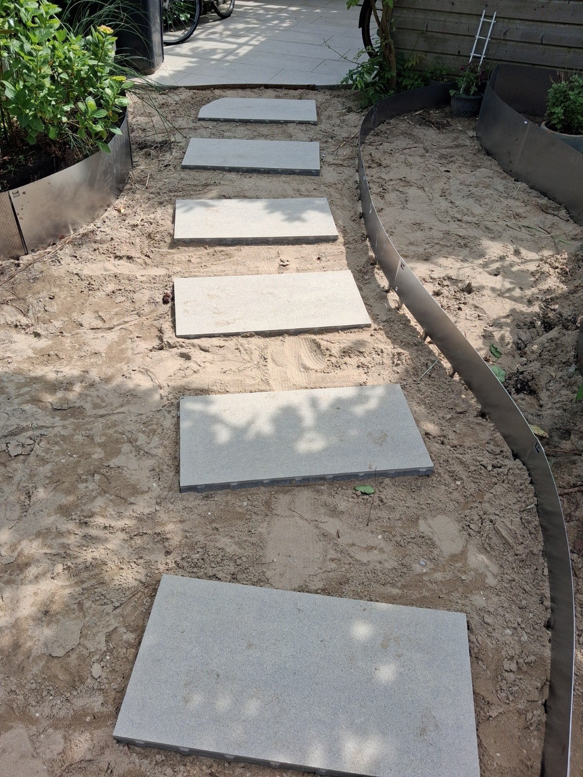 9 nieuwe tegels 40x80 gecoat beton staptegels, Tuin en Terras, Ophalen, Nieuw, Minder dan 5 m², Beton