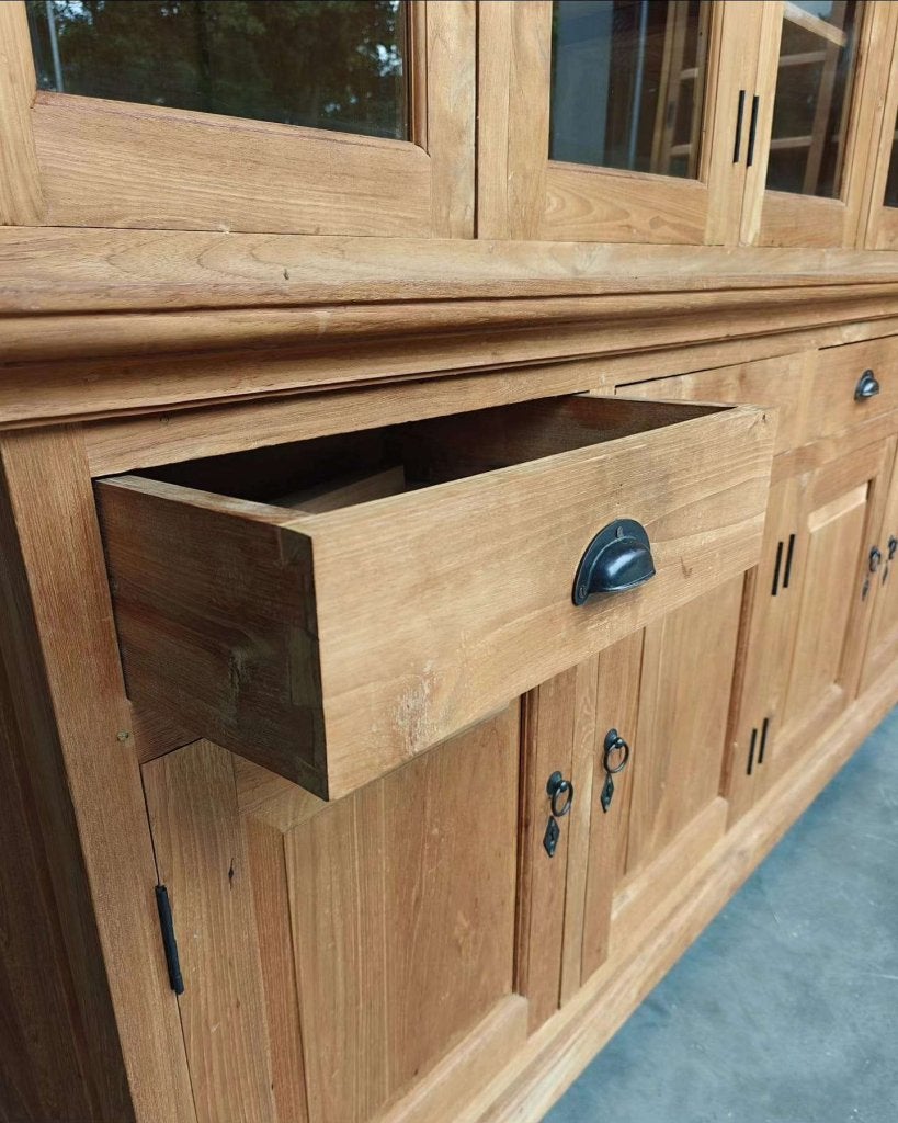 Winkelkast gemaakt van teakhout | Buffetkast  | Teak #0845, Huis en Inrichting, Kasten | Buffetkasten, Gebruikt, Met deur(en)