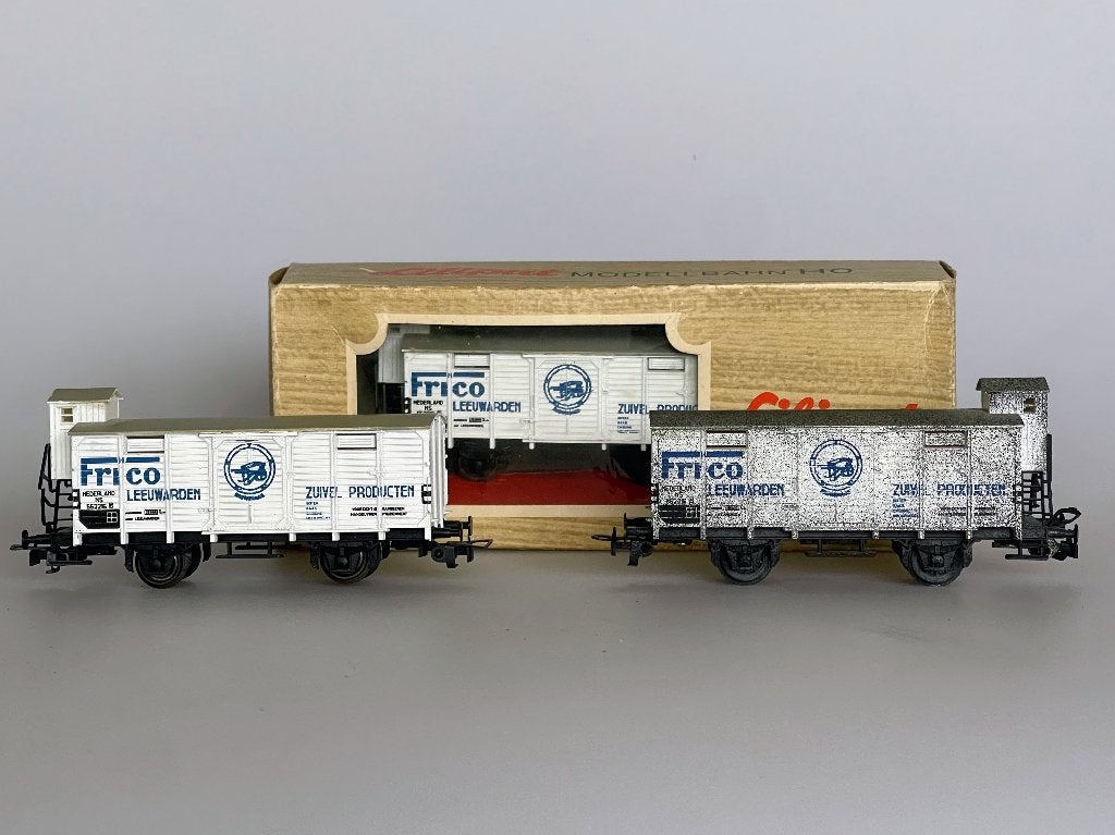 3 Frico wagens voor zuivelvervoer (3x Liliput 216.14), Gebruikt, Gelijkstroom, Wagon, Ophalen of Verzenden