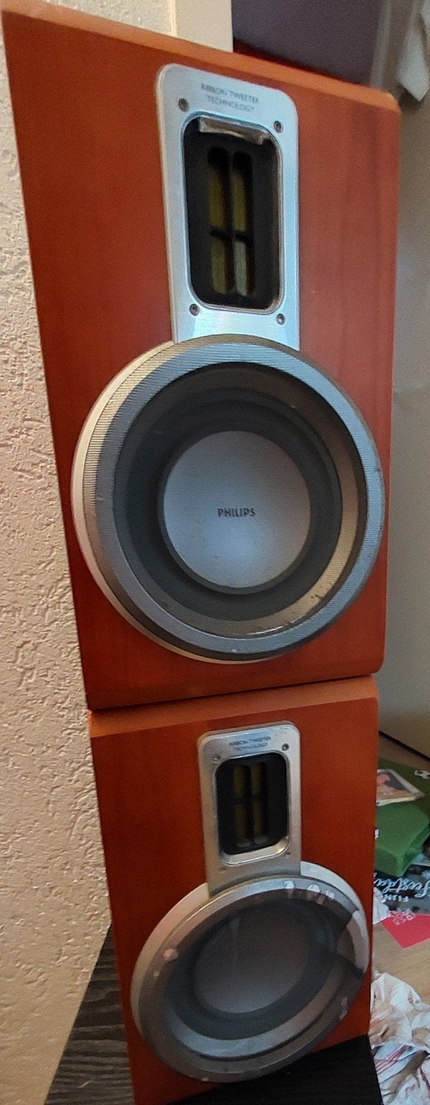 Philips MCD708 Boekenplank Luidsprekers - 80W, Philips, Gebruikt, Ophalen of Verzenden, 60 tot 120 watt