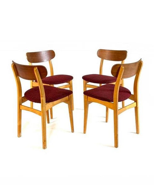 4x vintage Deense eetkamerstoelen, Farstrup Møbler ‘60