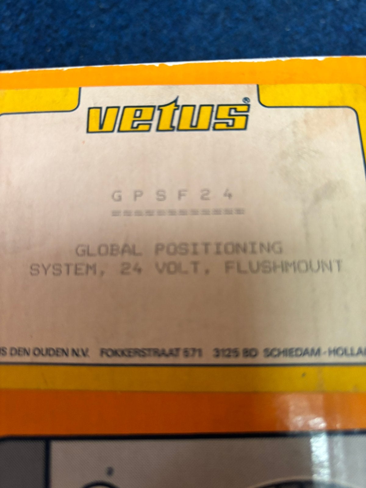 Vetus gps ontvanger, Ophalen, Nieuw