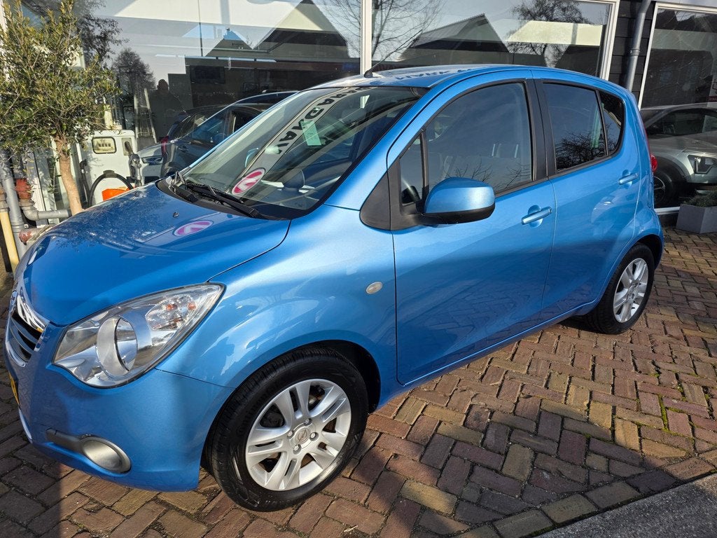 Opel Agila 1.0 Edition,lm velgen,airco,spoiler, Euro 5, Gebruikt, 31 €/maand, Blauw