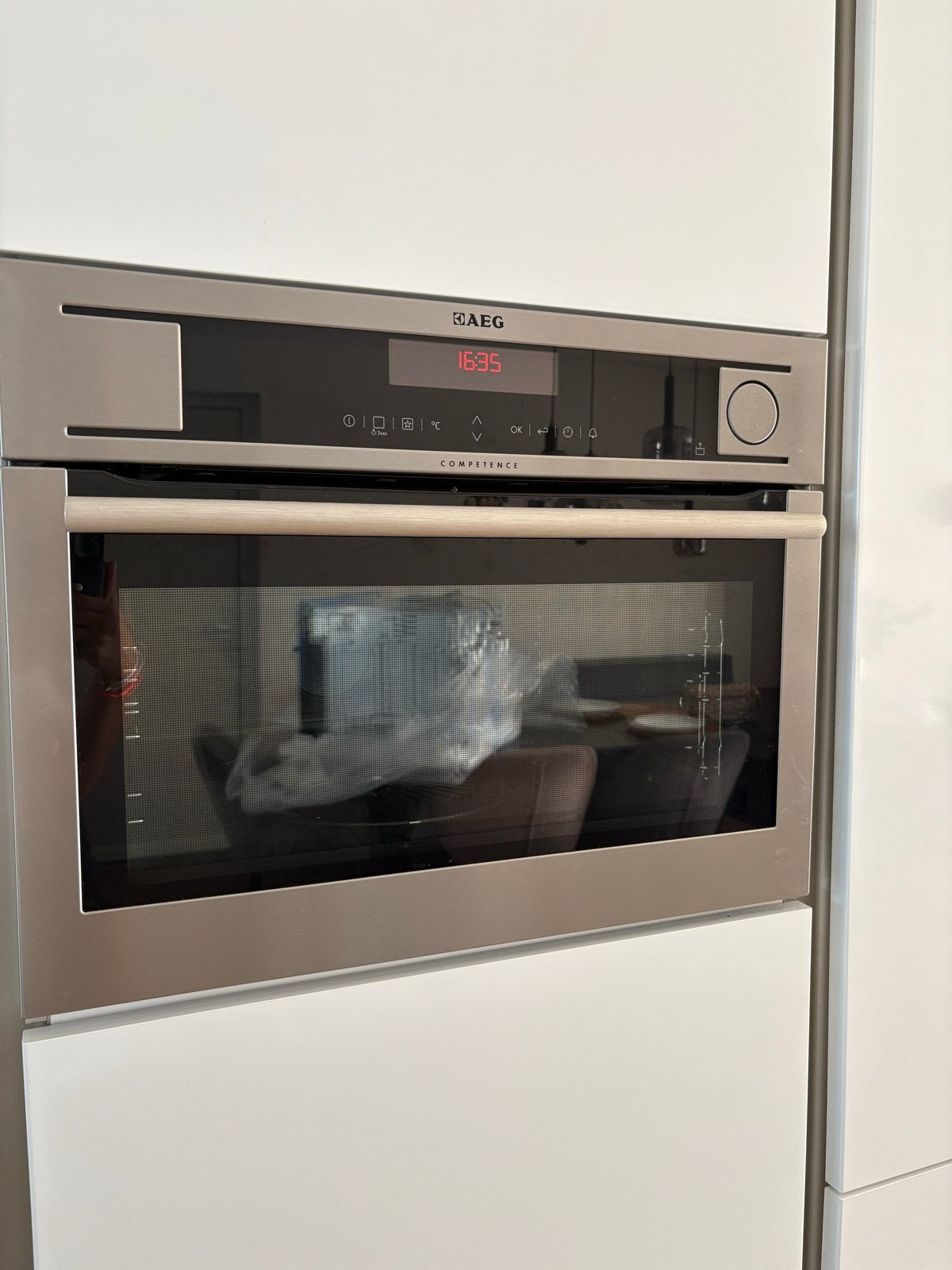AEG Inbouw Stoomoven RVS Competence - Zo goed als nieuw, Ophalen, 45 tot 50 cm, AEG, Inbouw