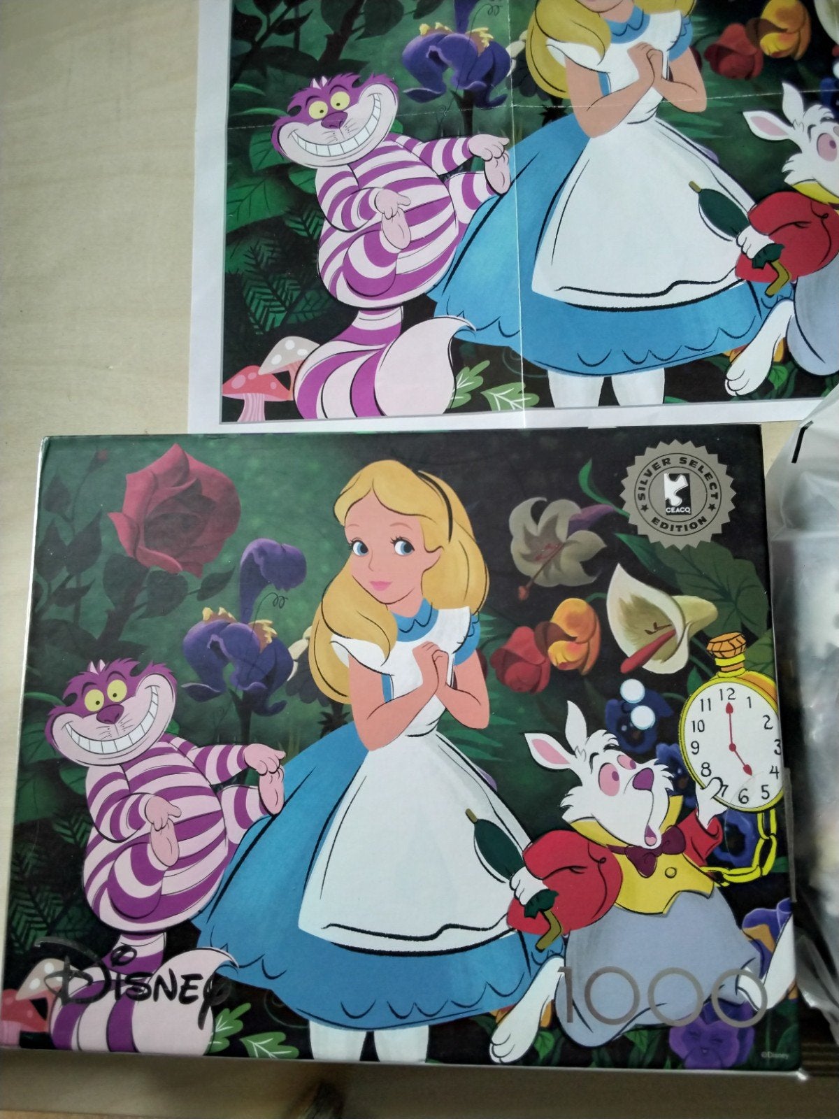 Disney Alice in Wonderland CEACO puzzel 1000st, Ophalen of Verzenden, 500 t/m 1500 stukjes, Zo goed als nieuw