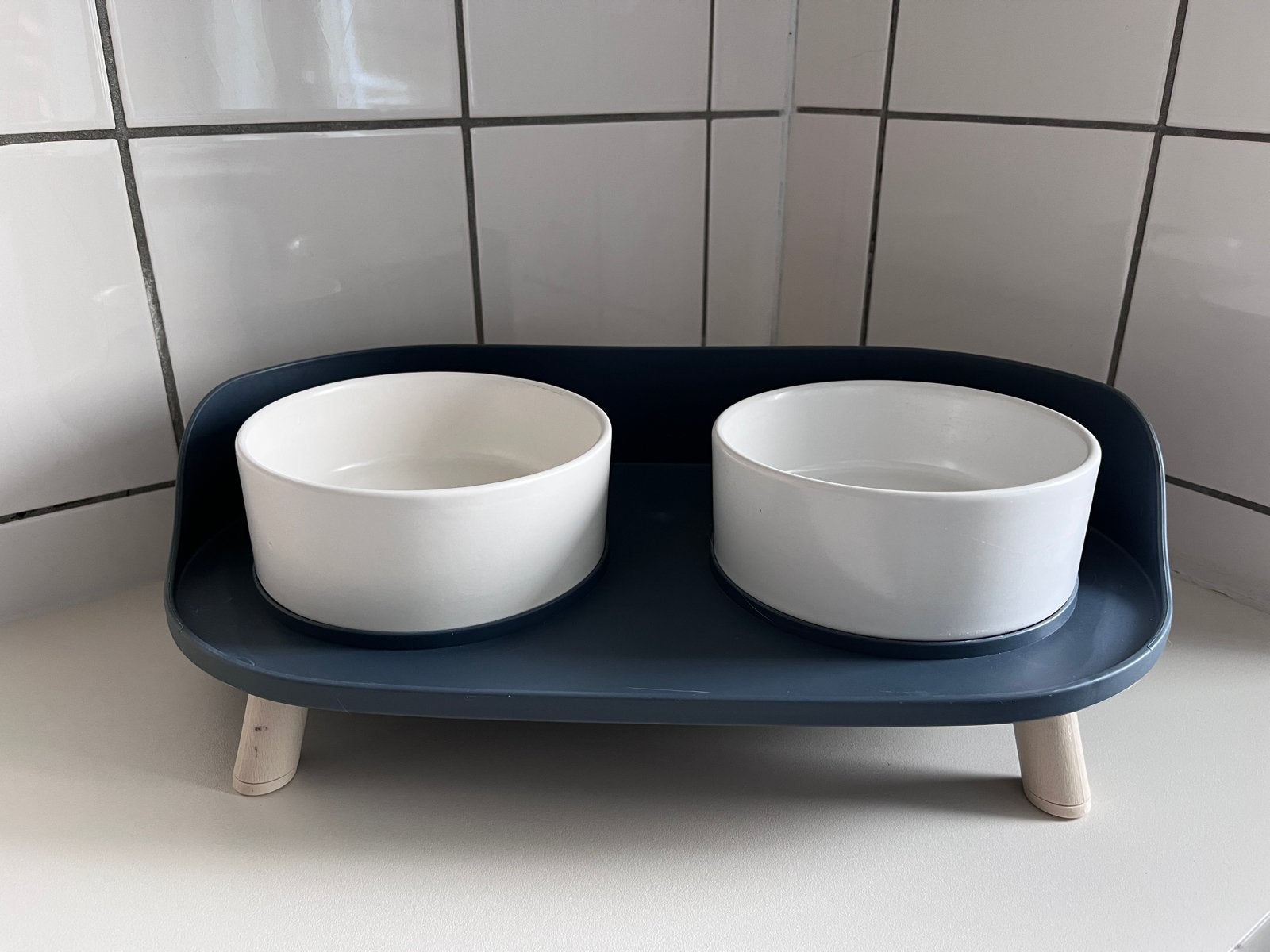 Voerbak kat of hond duo en verhoogd ideaal!, Ophalen of Verzenden, Ergonomisch, Zo goed als nieuw