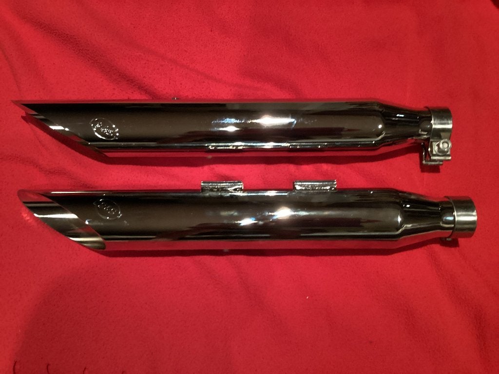 Harley S&S Slashcut style uitlaatdempers 07-16, Ophalen of Verzenden, Nieuw