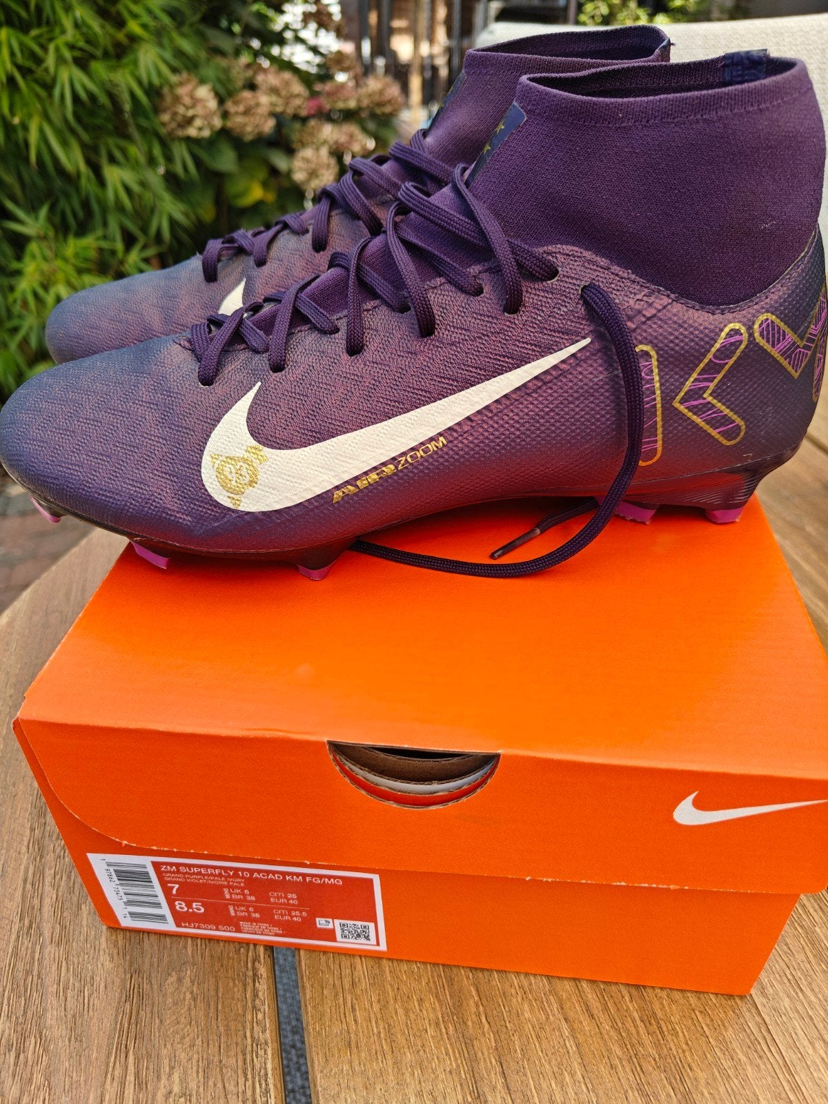 Voetbalschoenen Nike Mercurial Air Zoom MBappe paars maat 40, Gebruikt, Maat XS of kleiner, Schoenen, Ophalen of Verzenden