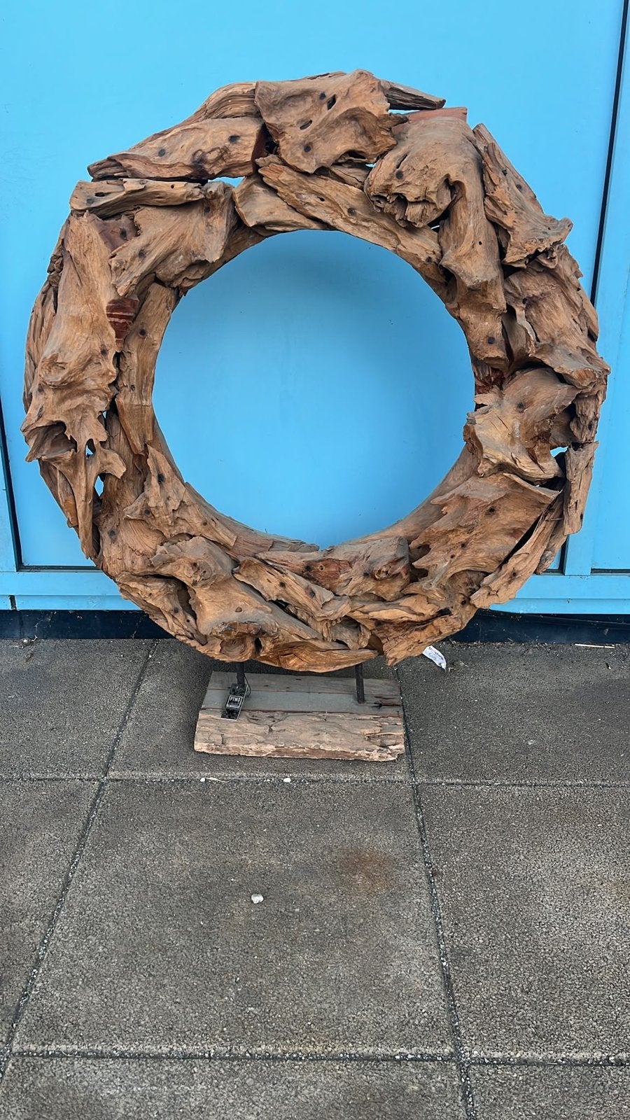 PTMD Houten Decoratie Ring - 90x105cm, Ophalen, Hout, Gebruikt, Landelijk