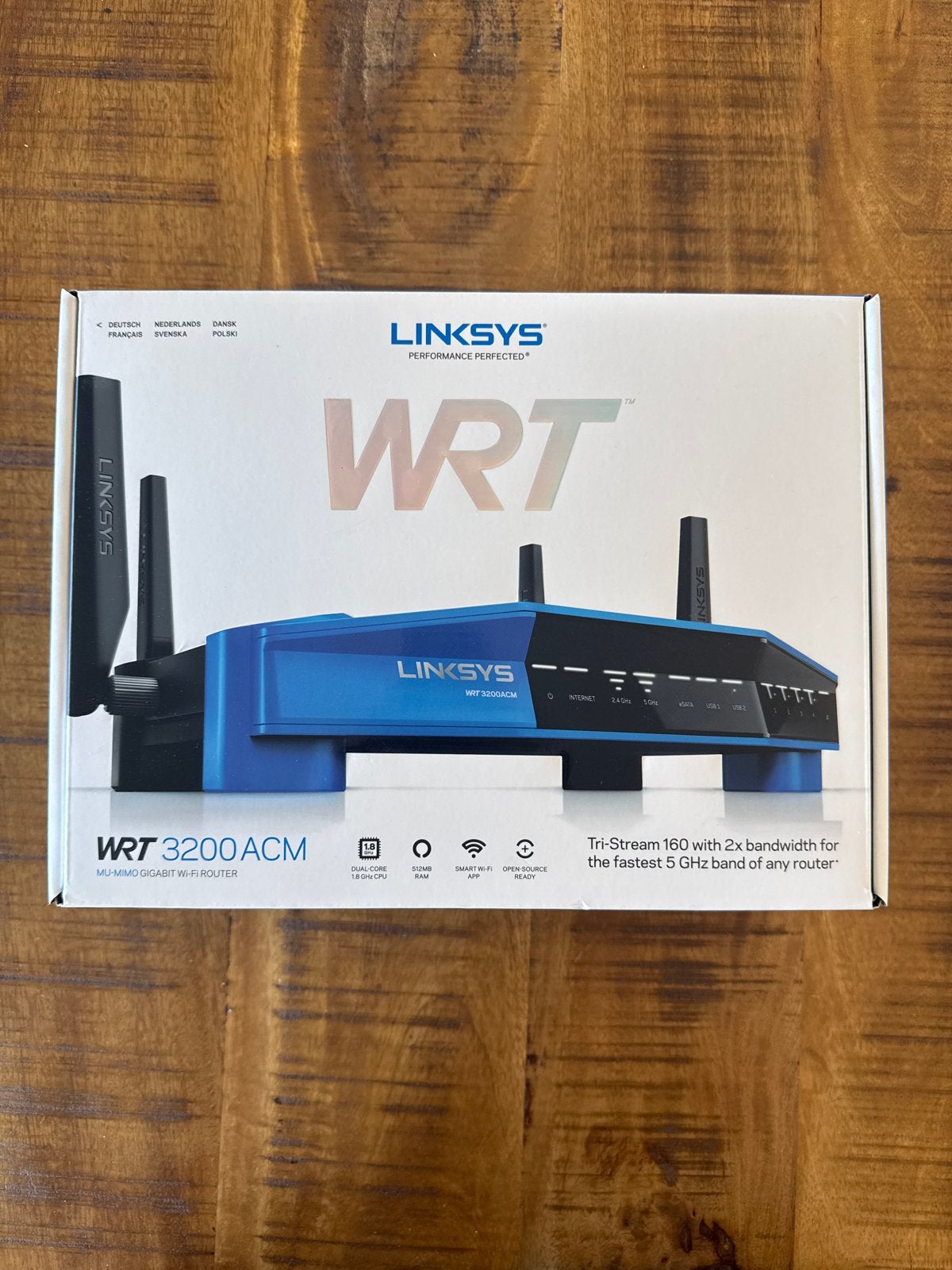 Linksys WRT3200ACM MU-MIMO Gigabit Wi-Fi Router, Computers en Software, Routers en Modems, Ophalen, Zo goed als nieuw, Router