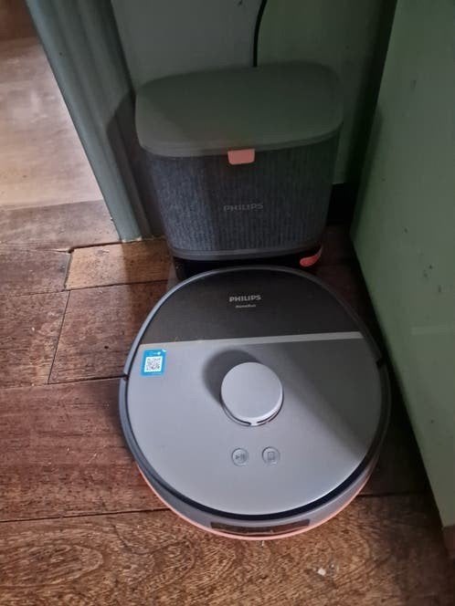 Philips HomeRun Robotstofzuiger met Dweilfunctie, Bedienbaar via app, Philips, Ophalen of Verzenden, Zo goed als nieuw