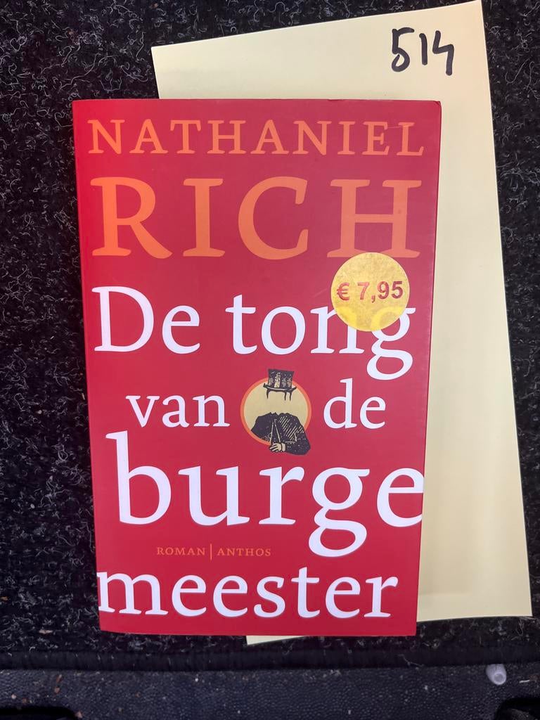 De tong van de burgemeester - Nathaniel Rich (Roman), Ophalen of Verzenden, Zo goed als nieuw, Nederland