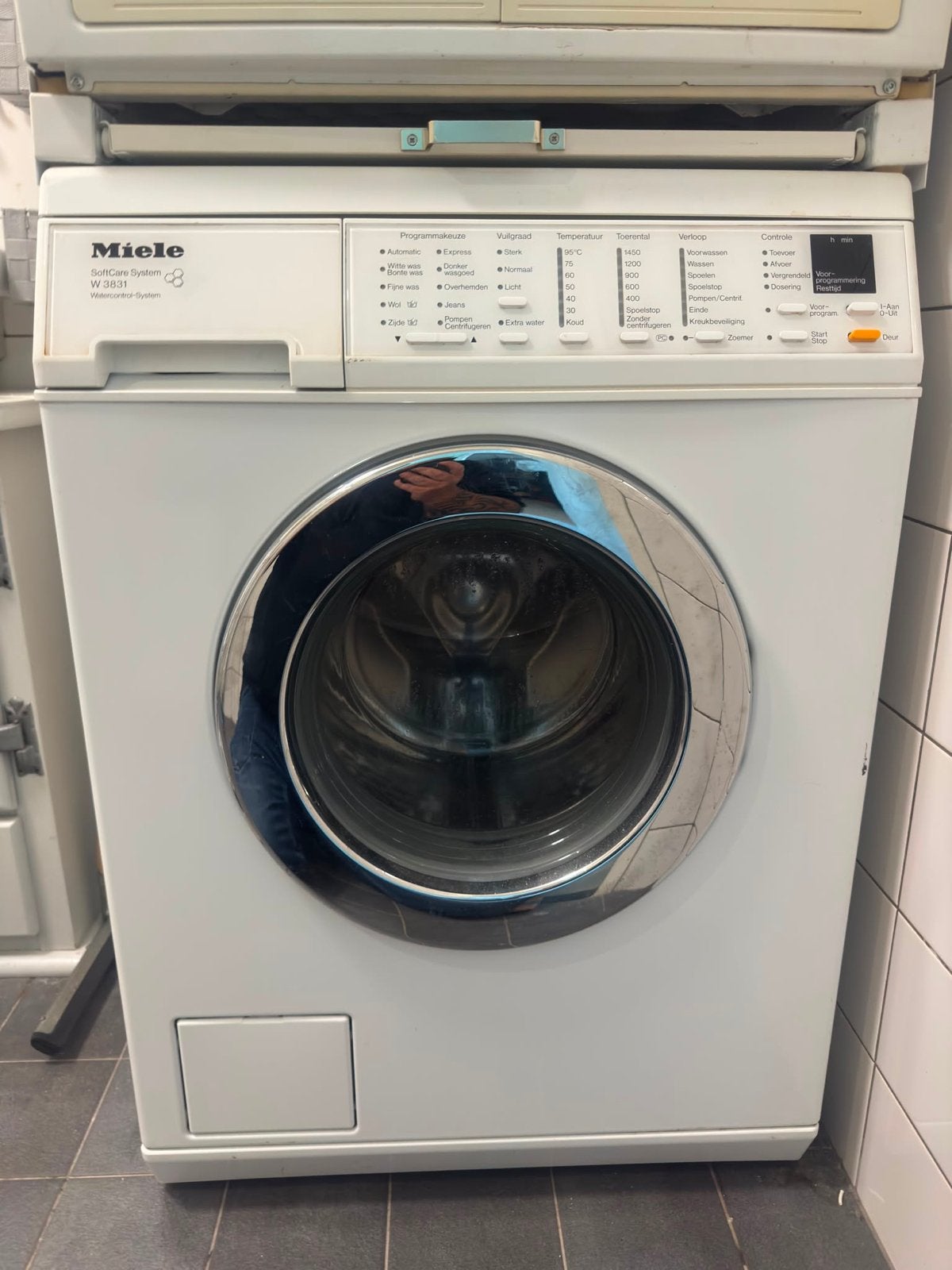 Miele W 3831 SoftCare System Wasmachine, Ophalen, Gebruikt, Voorlader, Wolwasprogramma