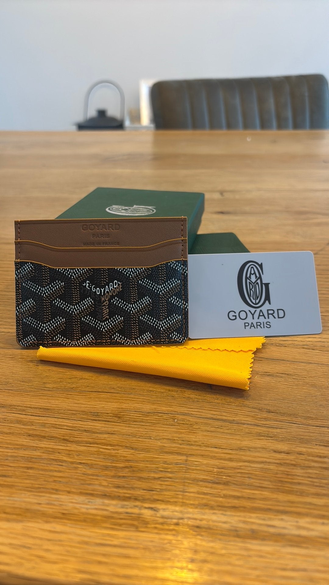 Bruine goyard portomonee, Ophalen of Verzenden, Nieuw, Bruin, Leer