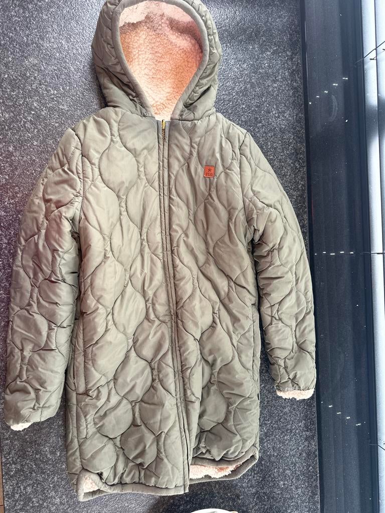Warme gewatteerde jas met teddy voering voor kinderen, Ophalen, Gebruikt, Meisje, Like flo