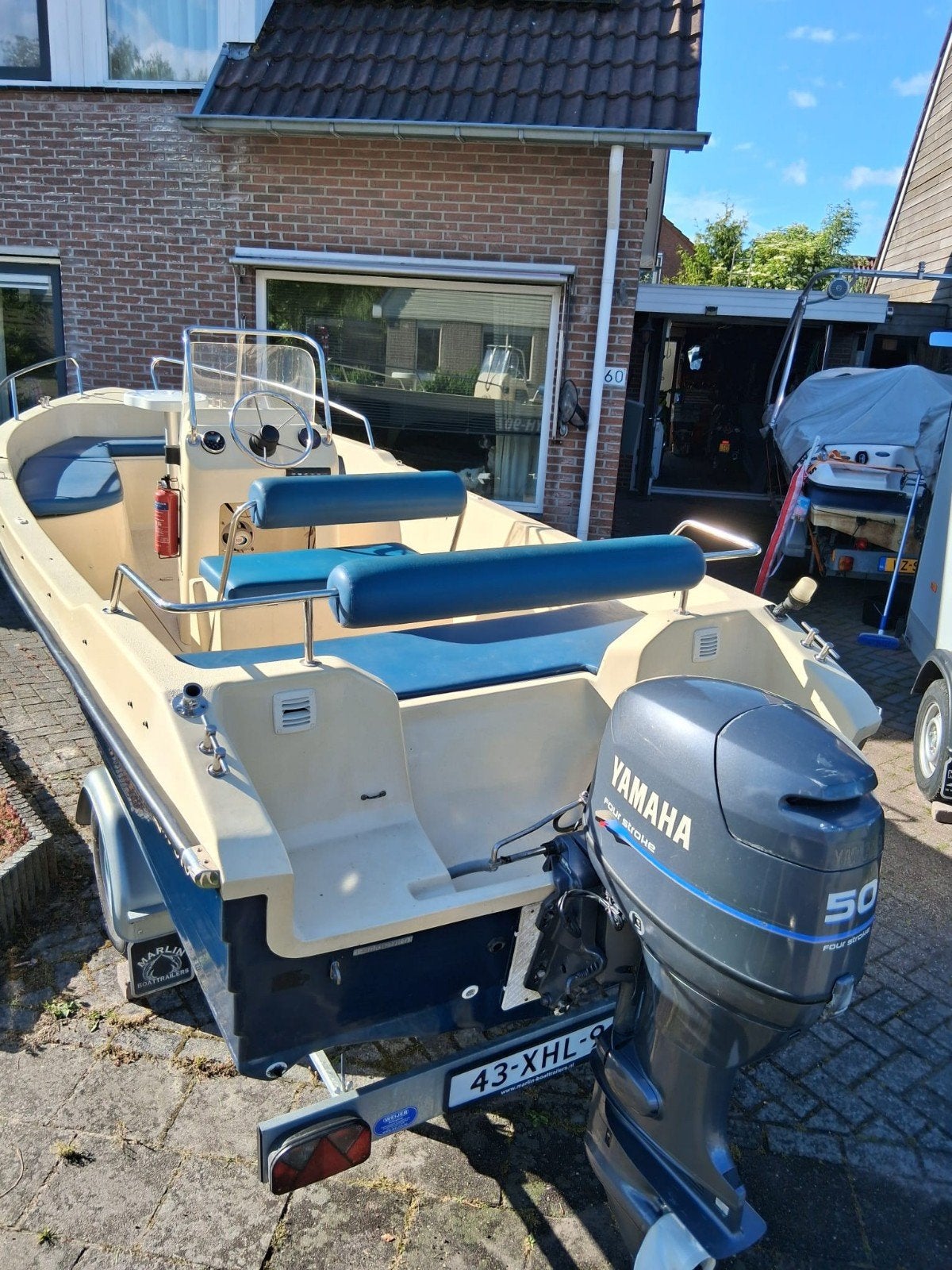 Fisher line 510 Yamaha 50pk, Watersport en Boten, Ophalen