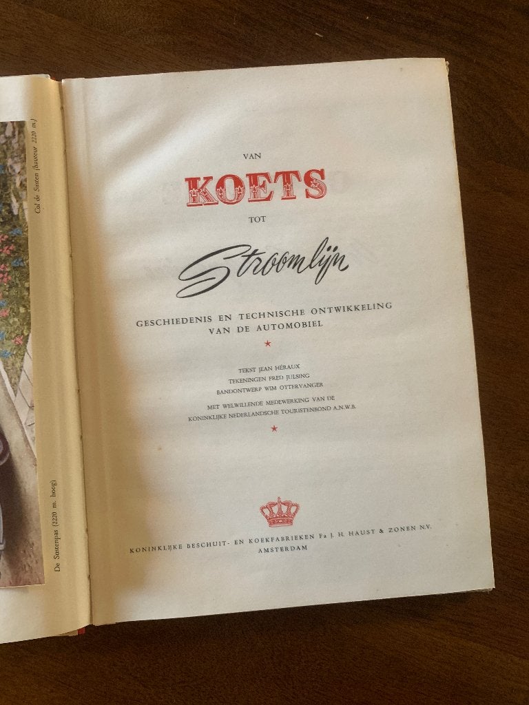 Oud Plaatjesalbum - Van Koets tot Stroomlijn ANWB oldtimers, Ophalen of Verzenden, Gelezen, Algemeen