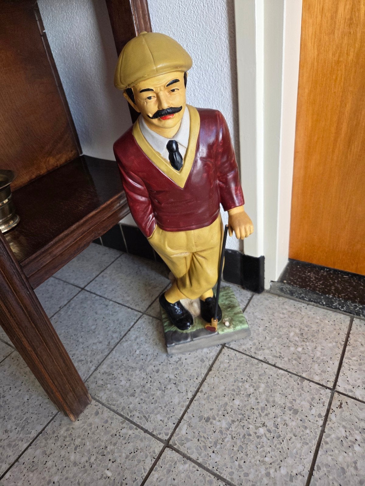 Vintage Golfer beeld € 45,-, Ophalen, Zo goed als nieuw