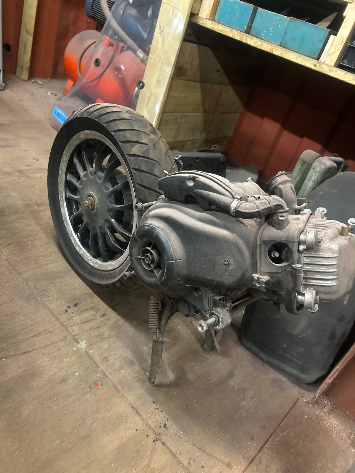 Vespa Sprint Motorblok 2016 - Compleet met Wiel, Ophalen, Gebruikt, Blok, Vespa