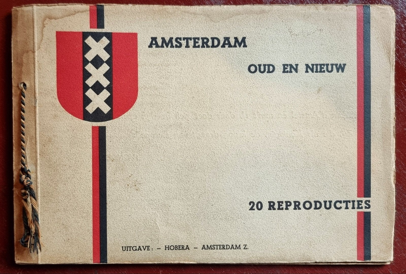 Amsterdam oud en nieuw - 20 reproducties Hobera - ca. 1930, Antiek en Kunst, Antiek | Boeken en Bijbels, Ophalen of Verzenden