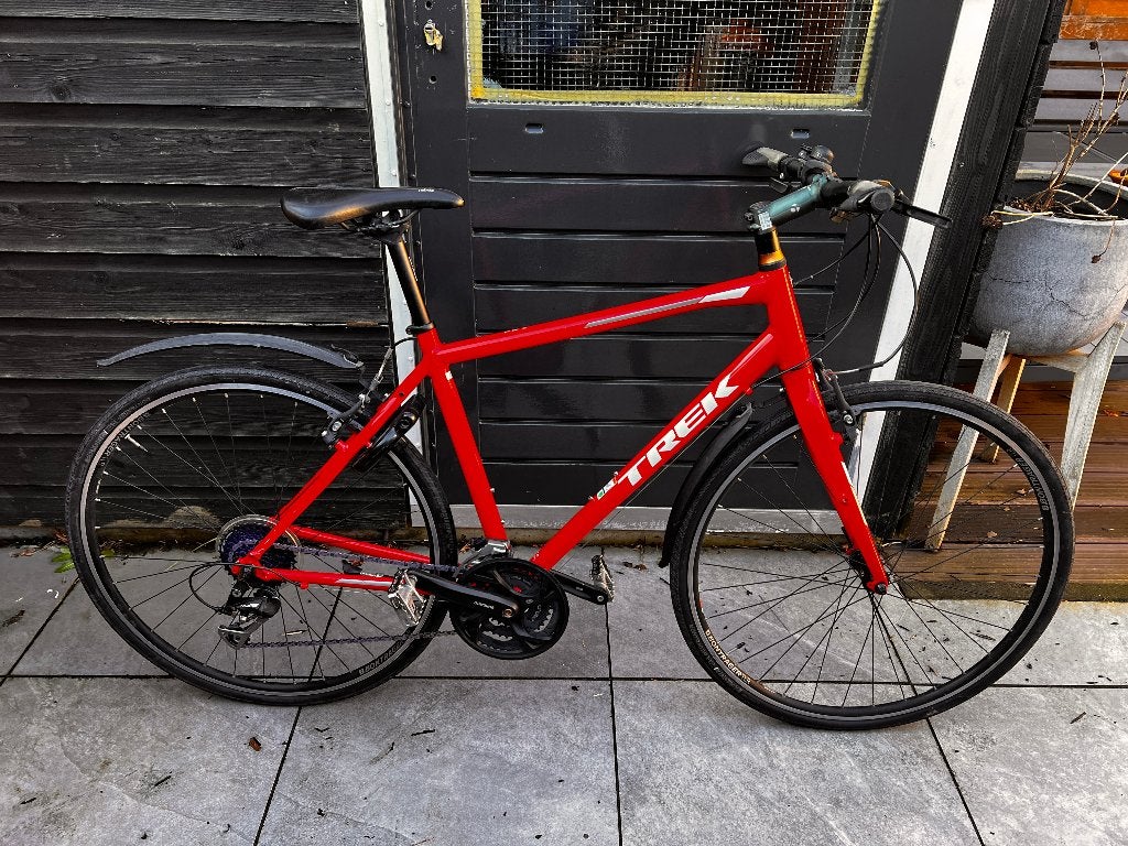 Nette Trek FX3 hybride/fitness, 28 inch, Gebruikt, Velgrem, Meer dan 20 versnellingen