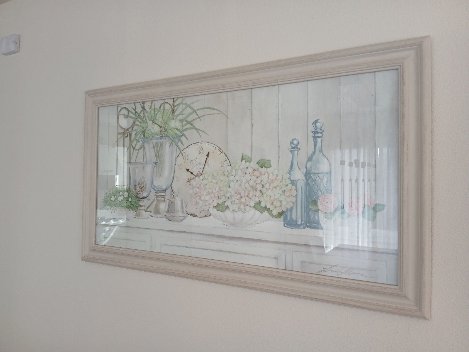 Schilderij met bloemen en stilleven - 100x60 cm, Ophalen