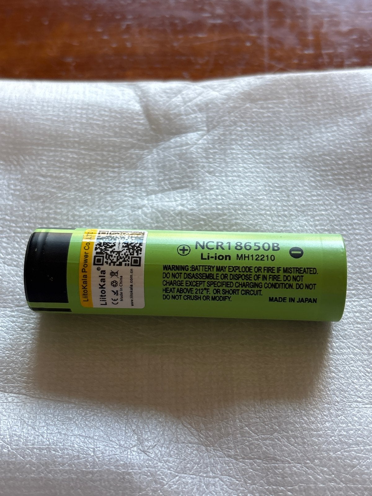 LiitoKala NCR18650B Li-ion Batterij - Hoge Capaciteit, Ophalen, Nieuw, Oplaadbaar