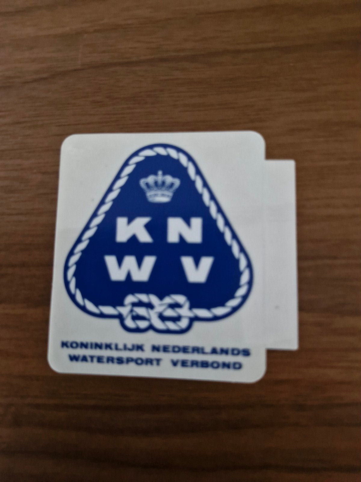9563 Sticker Koninklijk Nederlands Watersport Verbond KNWV, Ophalen of Verzenden, Nieuw, Bedrijf of Vereniging
